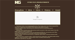 Desktop Screenshot of dekoracje.hg-studio.pl