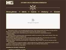 Tablet Screenshot of dekoracje.hg-studio.pl